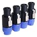 NANYI NL4FC speakon Cable Crown Amplifier, Audio Speaker Plug Twist Lock 4 Pole Speaker Plug Compatible with Neutrik Speakon NL4FC, NL4FX, NLT4X, NL2FC - 4 Pack primary
