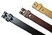 LS -Toneka Steampunk Narrow Snap On Leather Replacement Belt Strap Width 1.33