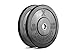Premium Black Bumper Plate Solid Rubber with Steel Insert - Great for Crosstraining Workouts (15lb Pair)