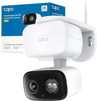 C216, Mini Câmara de Vigilância 2K 3MP 360°, Gravação Interior/Exterior, Deteção e Notificações por IA, Cartão MicroSD até 512 GB