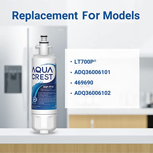 AQUA CREST 469690 ADQ36006101 Refrigerator Water Filter and Air Filter