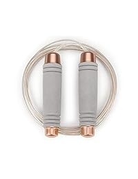 QiXin - Cuerda de saltar con peso ajustable, de TPU, con rodamientos, cómoda cuerda de saltar con mango de espuma, para entrenamiento y entrenamiento de fitness para hombres, mujeres y niños