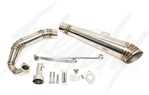 Gojin GP GY6 Exhaust System for 125cc or 150cc engines.