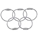 eBoot Wire Keychain Cable Key Ring Stainless Steel 2 mm, 4 Inch, 15 Pack
