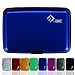 I3C Aluminum Wallet, Rfid Blocking Credit Card Holder Case Wallet Protector Aluminum Wallet for Credit Card Security Blue