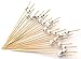 PuTwo Handmade Cocktail Picks 100 Count Sticks Wooden Toothpicks Party Supplies - Silver Pearl