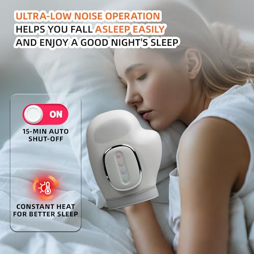 2026 NEW Smart Hand Massager with Heat and Compression – 3 Modes, 5 Intensities, Wireless Air Pressure for Arthritis & Hand Pain Relief – Portable for Home, Office, Travel – Ideal Wellness Gift