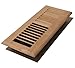 Decor Grates WL410-U 4-Inch by 10-Inch Wood Louver Floor Register, Unfinished Oak