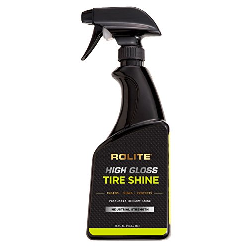Rolite High Gloss Tire Shine (16 fl. oz.) for The Deep, Black Wet Look a Tire Dressing That Keeps The Tires Black Longer