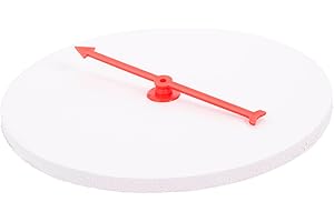 COHEALI DIY Prize Wheel Blank Party Turntable - 7.48 Inch Plastic Game Turntable for Raffle, Classroom, and Family Fun