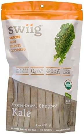 swiig Organic Freeze-Dried, Chopped Kale