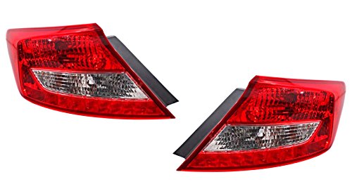 Fits for 12-14 Honda Civic Coupe Left & Right Set Tail Lamp Assembles
