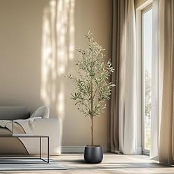 MCTYBB Artificial Fake Olive Tree 5FT Tall 1Pack