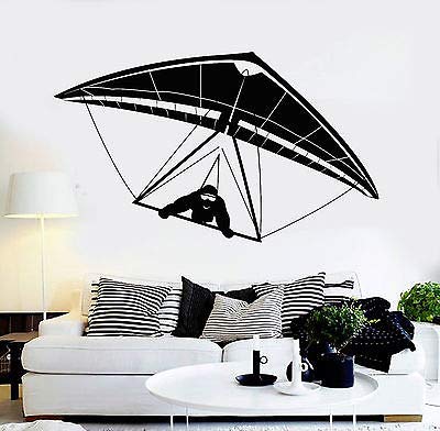 Vinyl Wall Decal Hang Gliding Glider Air Sports Stickers Mural 4379