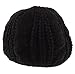 JOVANA New Arrival Top Fashion Winter Warm Women Lady Yong Girls Baggy Beret Chunky Knit Knitted Braided Beanie Hat Ski Cap Crochet Knitted Hat Knitted Crochet Oversized Slouch Hat for Women (Black)
