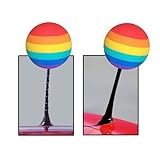 Tenna Tops - For Thick Style Antenna - Rainbow Colors Car Antenna Topper - Antenna Ball - Rear View Mirror Dangler - Auto Accessory