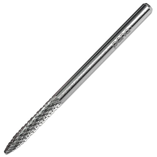 Pana 3/32" Under Nail Cleaner Safety Nail Carbide Bit - Silver Color (Grit: Fine - F) for Electric Dremel Drill Machine