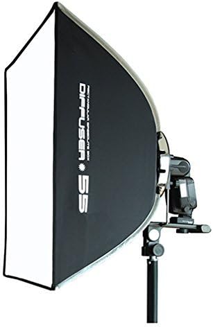 XP Photogear Speedbox Diffuser 55 Professional 18-Inch Rigid Quick Folding Softbox for Speedlight Flash
