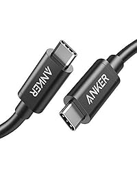 [Intel certificado] Anker Thunderbolt 3.0 Cable (USB-C a USB-C) Soporta 100W carga 40Gbps transferencia de datos (compatible con USB 3.1 Gen 1 y 2), perfecto para Macbook Type-C - 1.6 ft