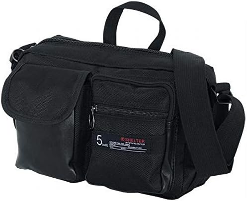 Amazon Shelter シェルター ショルダーバッグ メンズバッグ メンズファッション スムーズ 開閉 ブラック Onesize シューズ バッグ