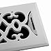 Accord APFRWHV414 Plastic Floor Register with Victorian Design, 4-Inch x 14-Inch(Duct Opening Measurements), White Finish