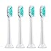 Replacement Toothbrush Heads for Sonic Rechargeable Electric Toothbrushes, 7x More Plaque Removal, End-rounded Soft Bristles, Comfortable & Efficient Clean Teeth, Perfect for Adults, White(4 Pack)