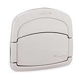 Suncast Deluxe Garden Hose Hangout with Storage Compartment - Garden Hose Reel that Holds 150' of Garden Hose - Storage Compartment for Nozzles, Garden Gloves and Hose Accessories - Taupe