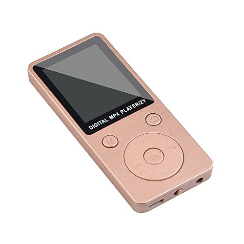 Fenleo MP3/MP4 Music Player, Portable Audio Player with Photo Viewer, FM Radio, Built-in Microphone, Voice Recorder, E-book, 1.8’’ Screen, 32G TF Card Support(not included) with Headphone & Data Cable