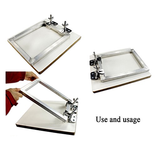 EQUTY BAYMERS 2 Pcs of Silk Screen Printing Hinge Clamps for Frame Machine,for Fixing Mesh,DIY Tool,4 Screws Included
