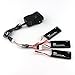 Boldclash 3Pcs 7.4V 15C 610mAh Lipo Battery with 1 to 3 Charger Cable & Charger Adapter for Hubsan X4 H502S H502E