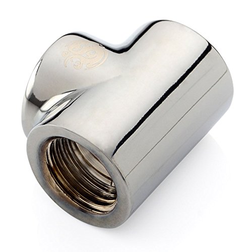 T-Block Fitting with Triple G1/4" Female, Black Sparkle