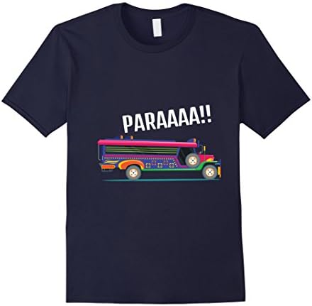 Men's Filipino Jeepney T-Shirt Pinoy Philippines Flag Pride Tee Large Navy