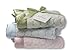 SwaddleDesigns Stroller Blanket, Cozy Plush Baby/Toddler Blanket, 30x40 inches, Pastel Pink Puff Circles with Satin Trim