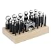 Complete 26-Piece Metal Forming Dapping Doming Punch and Block Set 2.3mm to 25.0mm