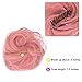 REECHO 2 PCS Mini Claw Clip in Messy & Cat Ears Hair Bun Extensions Wig Accessory Updo Hair Pieces for Women Girl- Light Pinkthumb 3