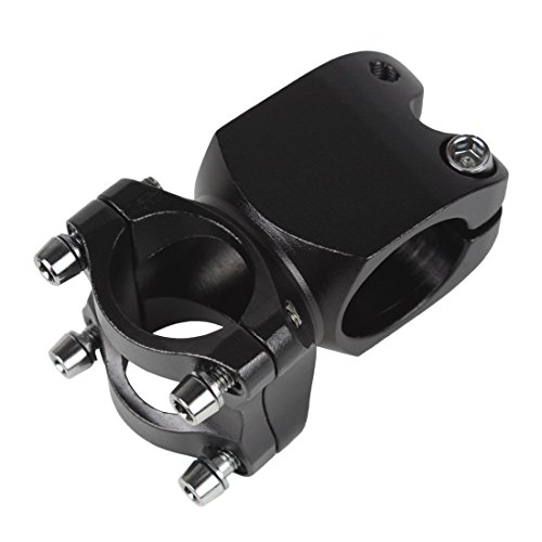Andux 31.8mm Aluminum Alloy Bike Handlebar Stem Riser for BMX MTB 1pcs BL-02 (Black)