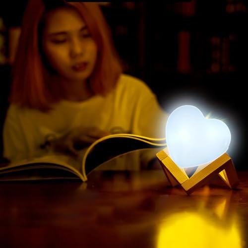 Générique Lot de 2 Lumière de détection Tactile Sac à Main en Forme de Coeur, lampe LED automatique à capteur tactile, veilleuse en forme de cœur, lampe de sac à main Saint-Valentin (1pc)