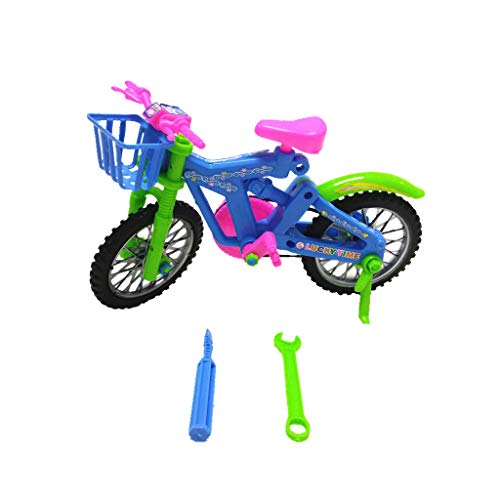 babyHUIH Simulated Bicycle Kids Children Boy Toys Assembly DIY Intelligent Plastic Handmade Manual Bike Model Miniature Toy Gifts