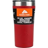 Ozark Trail 20-Ounce Double-Wall, Vacuum-Sealed Tumbler (1, Red)
