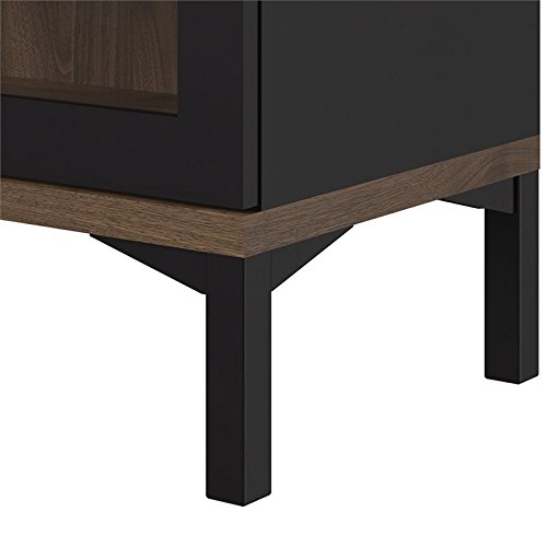 Tvilum 9217686dj Aberdeen 2 Door China Cabinet, Black/Walnut