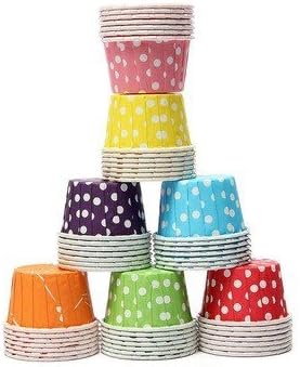 Af Kitchen : 100pcs Colorful Paper Cupcake Liners Muffin Cases Greaseproof Dessert Baking Cups