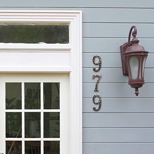 JYL HOME Rustic Address House Numbers 5 5 Inch Hammered Surface Color JYL HOME Rustic Address House Numbers 5 5 Inch Hammered Surface Color