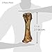 Jack&Pup 8-11” Shin Bones, Roasted Meaty Beef Bone for Dogs – Long Lasting Natural Dog Bones, Big Dog Bone for Large Dogs (3 Pack)