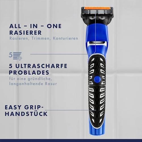 Fusion 5 Styler Rasierer Herren, Schwarz