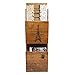 Classic Vintage French Paris Eiffel Tower Rustic Wood 2 Tier Hanging Mail Sorter Letter Organizer Holder