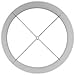 Off White Fabric Drum Shade 15x16x11 (Spider)
