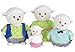 Li'l Woodzeez 4-Piece Animal Figurine Set with Storybook - Snipadoodles Sheep Family