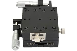 Linear Stage, SEMY60-AS 60 * 60 * 40mm Micrometer XY Adjustable Manual Displacement Platform Linear Stage Sliding Table Other