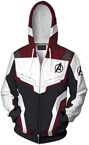 HeroCoser Adult 3D Printed Hoodies End Game Advanced Tech Suits Super Hero Uniform
