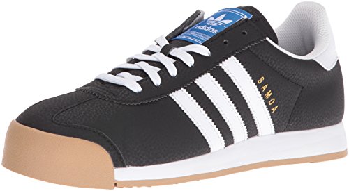 Adidas Samoa Black White Mens Trainers, Black/White/Goldmt, F UK